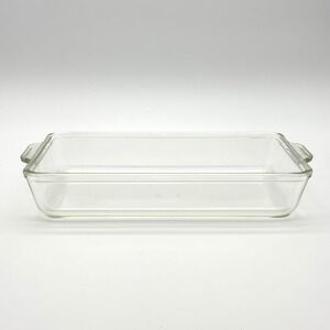 Pyrex 231 Clear Baking Dish Pre-1950s TM Reg Vintage 10x6 USA